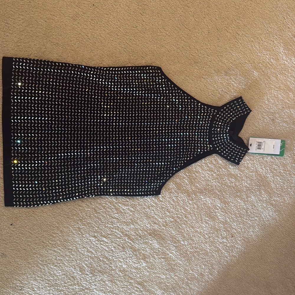 GUESS Women's Celeste Embellished Turtleneck top